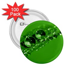 Green Drops 2 25  Button (100 Pack) by Siebenhuehner