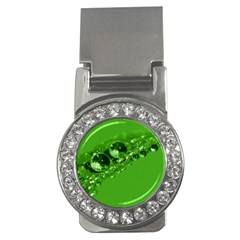 Green Drops Money Clip (cz) by Siebenhuehner