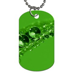 Green Drops Dog Tag (two-sided)  by Siebenhuehner