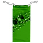 Green Drops Jewelry Bag Back