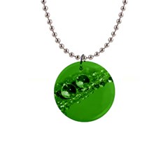 Green Drops Button Necklace by Siebenhuehner