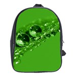 Green Drops School Bag (Large) Front