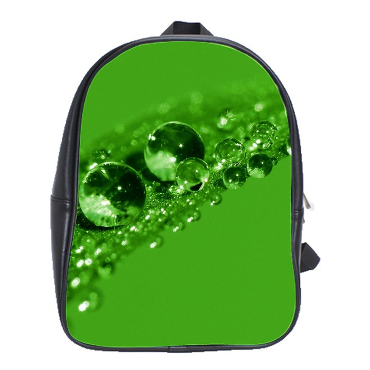 Green Drops School Bag (Large)