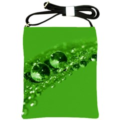 Green Drops Shoulder Sling Bag by Siebenhuehner