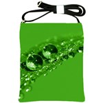 Green Drops Shoulder Sling Bag Front