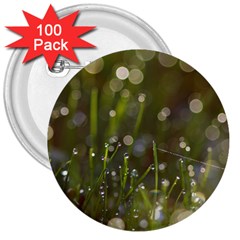 Waterdrops 3  Button (100 Pack) by Siebenhuehner