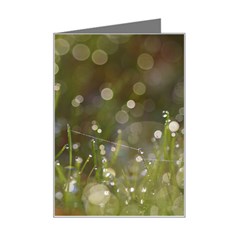 Waterdrops Mini Greeting Card by Siebenhuehner