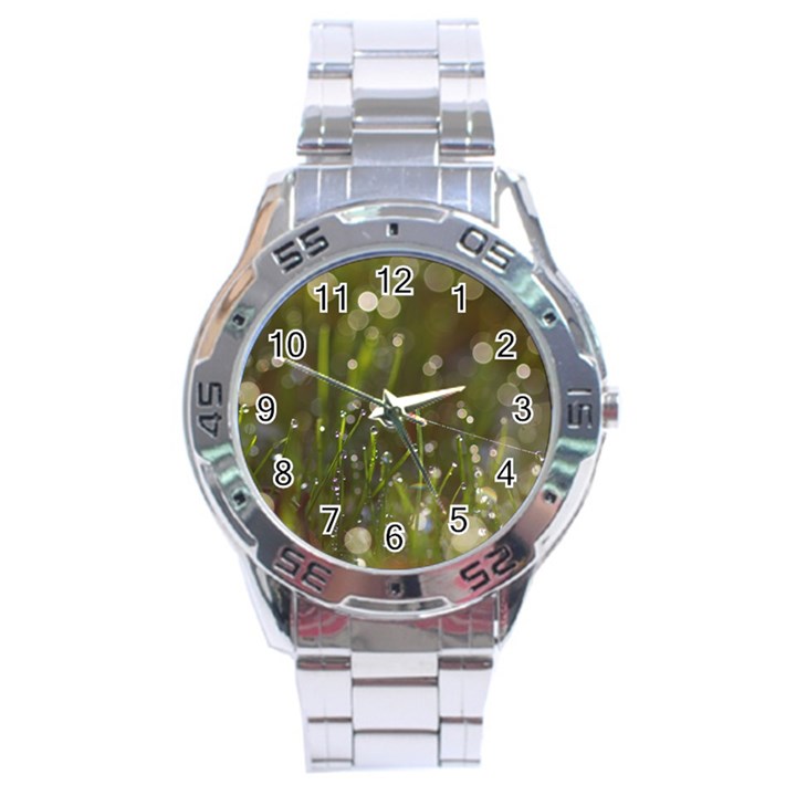 Waterdrops Stainless Steel Watch (Men s)