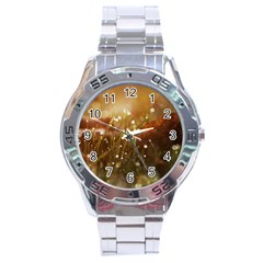 Waterdrops Stainless Steel Watch (men s)