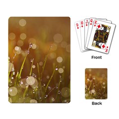 Waterdrops Playing Cards Single Design by Siebenhuehner