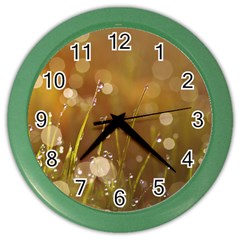 Waterdrops Wall Clock (color)