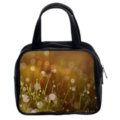 Waterdrops Classic Handbag (two Sides) by Siebenhuehner