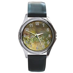 Sundrops Round Metal Watch (silver Rim) by Siebenhuehner