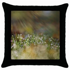 Sundrops Black Throw Pillow Case by Siebenhuehner