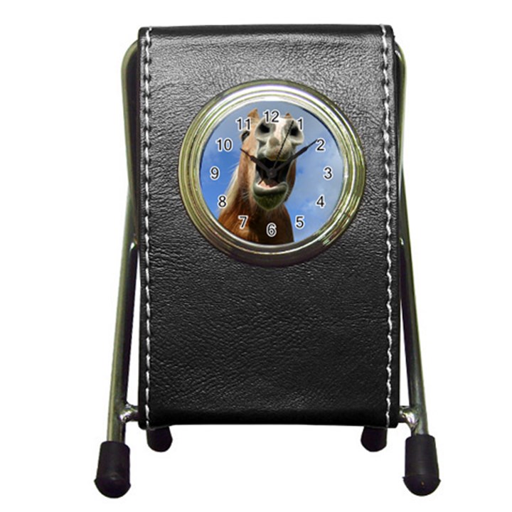 Haflinger  Stationery Holder Clock