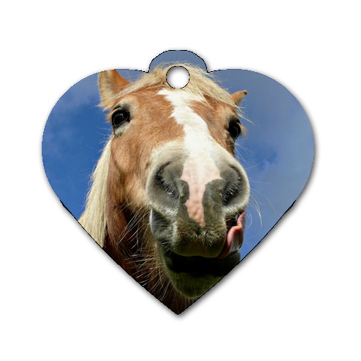 Haflinger  Dog Tag Heart (Two Sided)