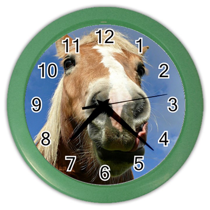 Haflinger  Wall Clock (Color)