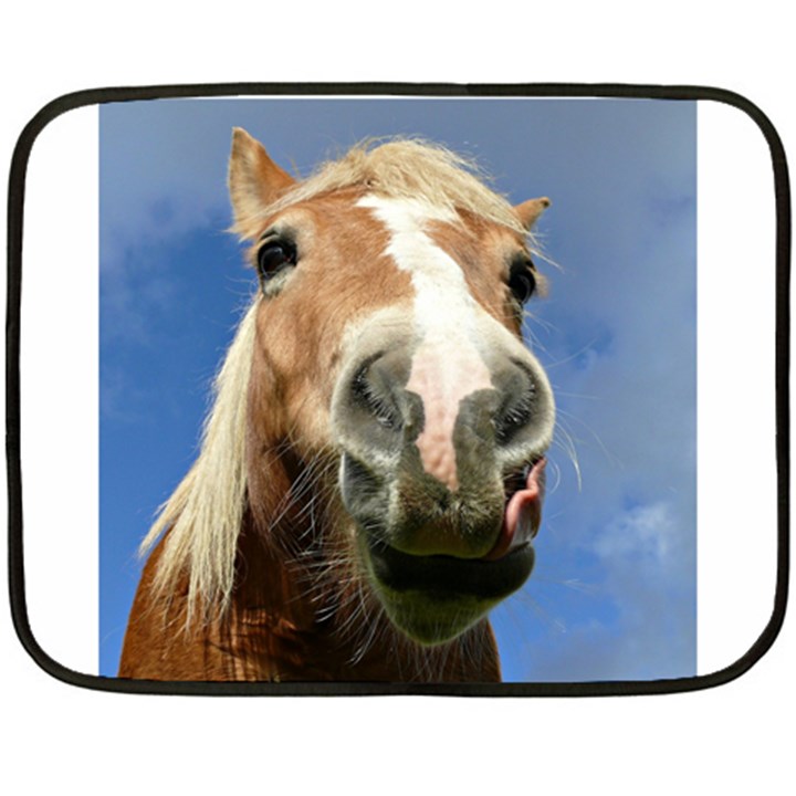 Haflinger  Mini Fleece Blanket (Two Sided)