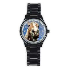 Haflinger  Sport Metal Watch (black) by Siebenhuehner