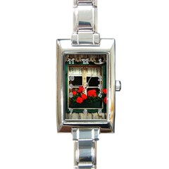 Window Rectangular Italian Charm Watch