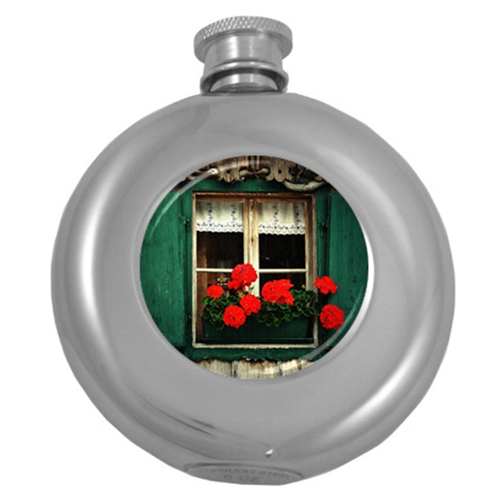 Window Hip Flask (Round)