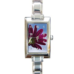 Daisy Rectangular Italian Charm Watch by Siebenhuehner