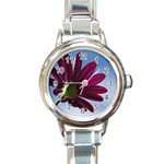 Daisy Round Italian Charm Watch Front