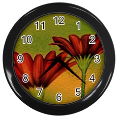 Osterspermum Wall Clock (black) by Siebenhuehner