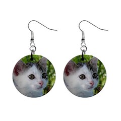 Young Cat Mini Button Earrings