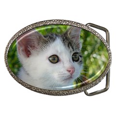 Young Cat Belt Buckle (oval) by Siebenhuehner