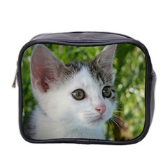 Young Cat Mini Travel Toiletry Bag (two Sides)