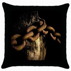 Chain Black Throw Pillow Case by Siebenhuehner