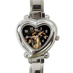 Chain Heart Italian Charm Watch  Front