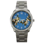 Cherry Blossom Sport Metal Watch Front