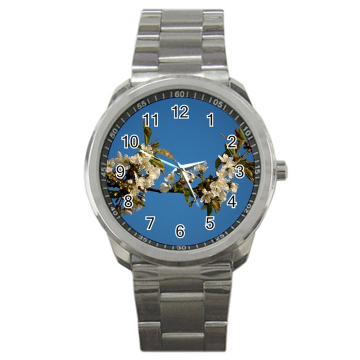 Cherry Blossom Sport Metal Watch