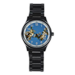 Cherry Blossom Sport Metal Watch (black)