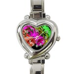 Tubules Heart Italian Charm Watch  Front