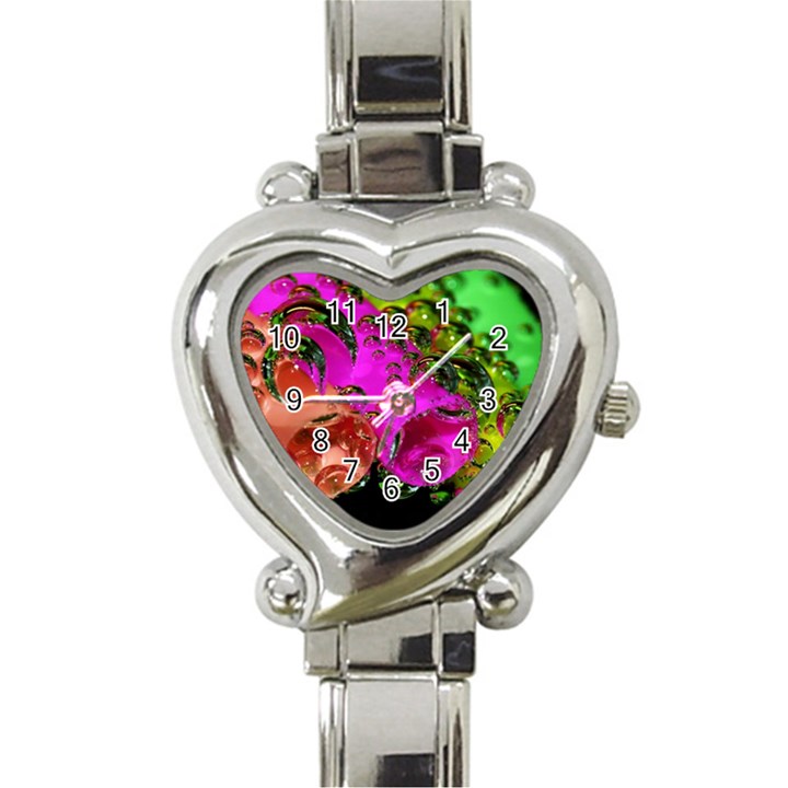 Tubules Heart Italian Charm Watch 