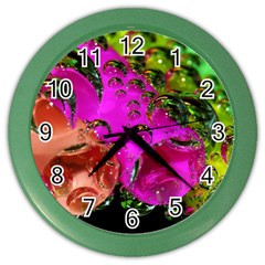 Tubules Wall Clock (color) by Siebenhuehner