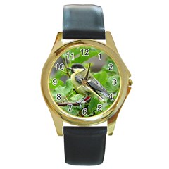 Songbird Round Metal Watch (gold Rim) 