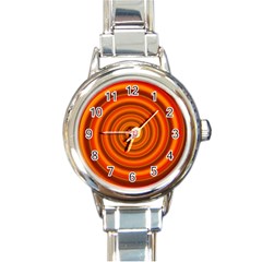 Modern Art Round Italian Charm Watch