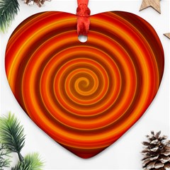 Modern Art Heart Ornament (two Sides) by Siebenhuehner