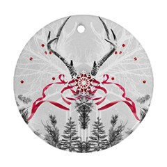 Christmas Collage Round Ornament by Contest1764179