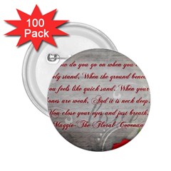 Maggie s Quote 2 25  Button (100 Pack) by AuthorPScott