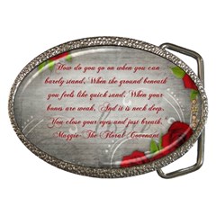 Maggie s Quote Belt Buckle (oval)