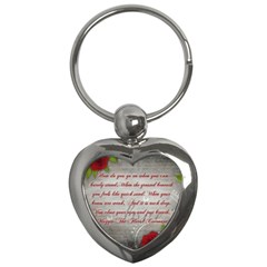 Maggie s Quote Key Chain (heart) by AuthorPScott