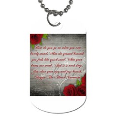 Maggie s Quote Dog Tag (two-sided) 