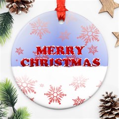 Christmas Time Round Ornament