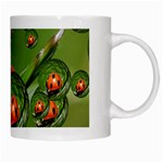 Ladybird White Coffee Mug Right