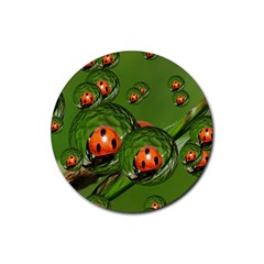 Ladybird Drink Coaster (round) by Siebenhuehner